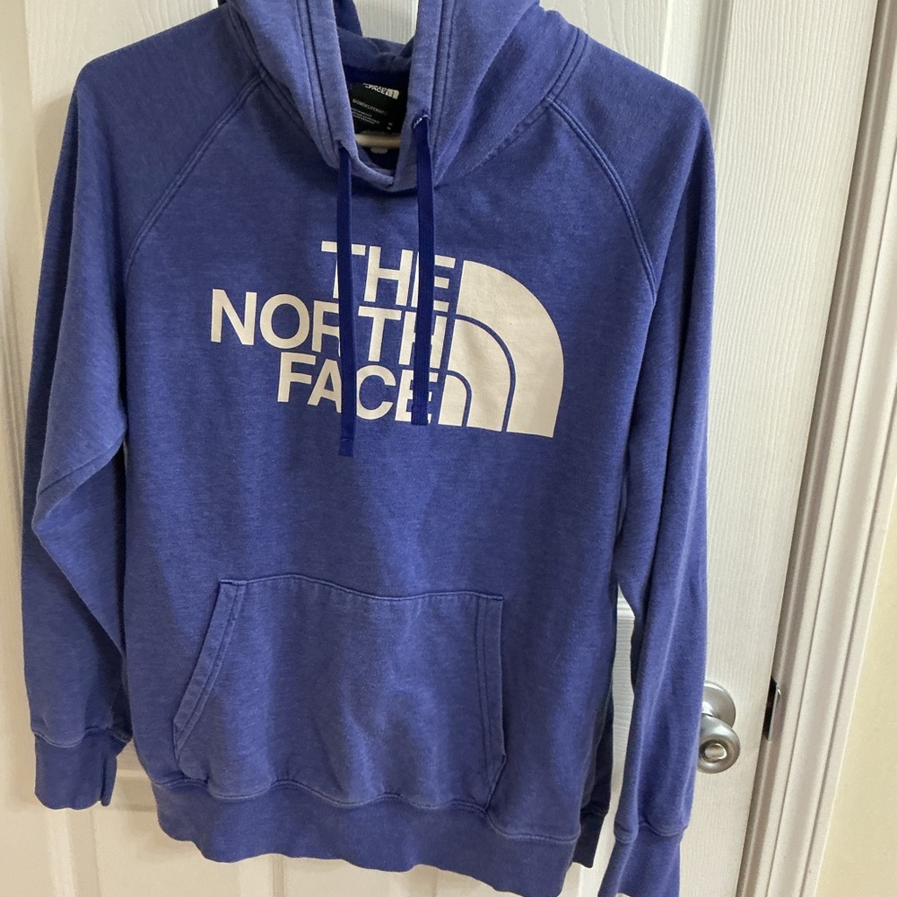 The North Face Blue Hoodie Medium